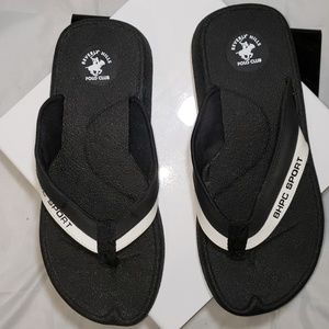 Beverly Hills Polo Club Shoes | Beverly Hills Polo Club Sandals Sz 7M | Color: Black/White | Size: 7 | Barihuston's Closet